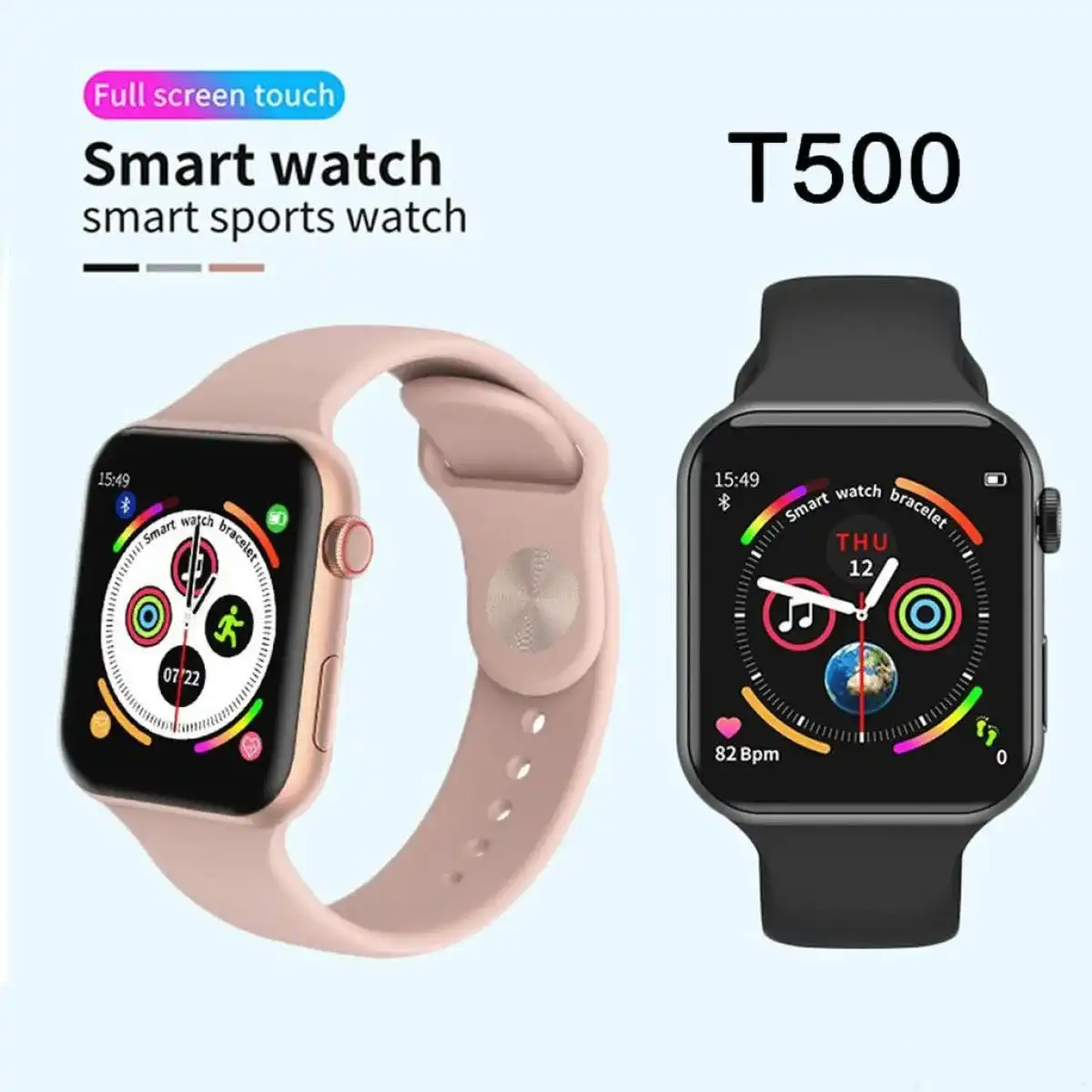 Product image of T500 Smart Watch Bluetooth Calling & Music – Fitness Tracker with Heart Rate, Sports Modes & Notifications