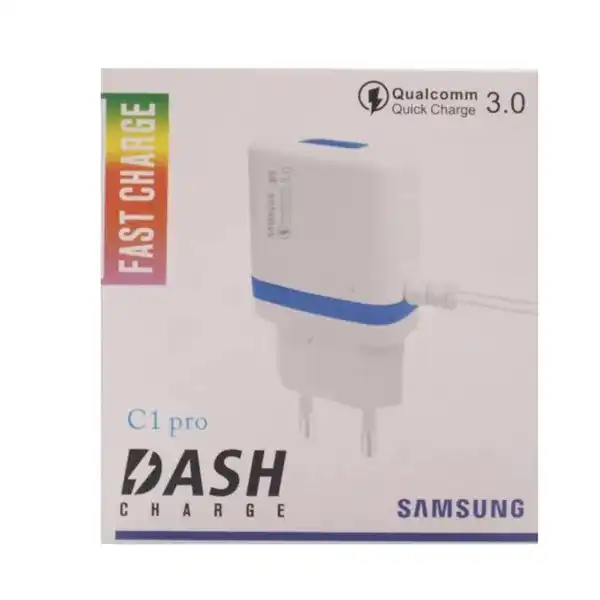 Product image of Samsung Mobile Quick Charger 3.0 with Micro USB-A Cable – Compact Fast Charging Wall Adapter