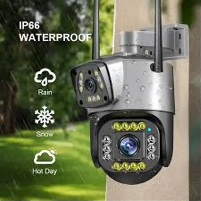 Product image of Dual Lens Security Camera V380 Pro Smart Home 4MP Auto Tracking Waterproof Outdoor Wireless WIFI IP Camera