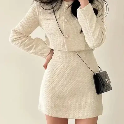 Everyday Denim Romper - White