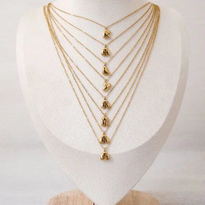 Image of Golden Initials Pendant