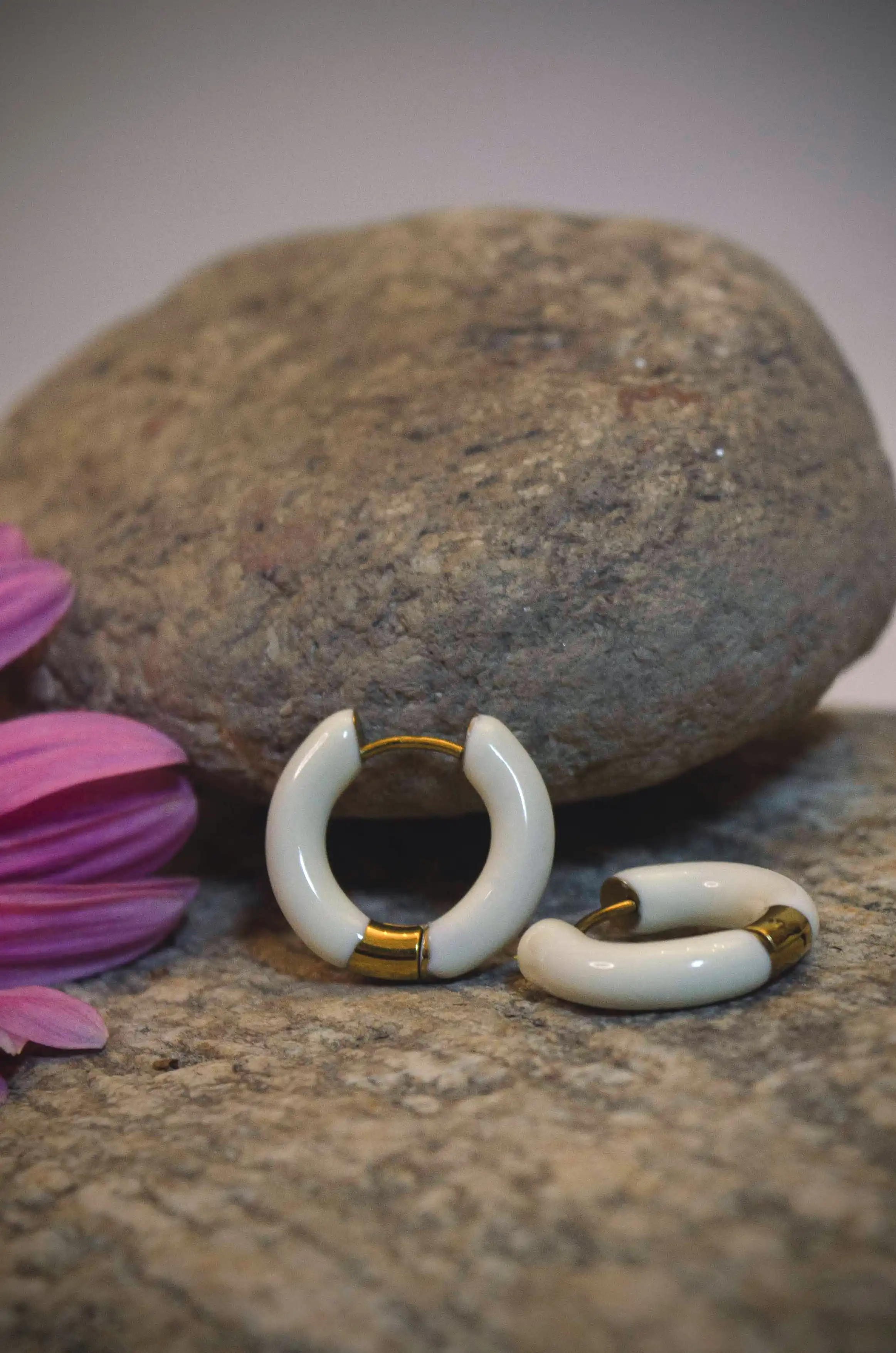 Product image of Oil Drop Enamel Hoops