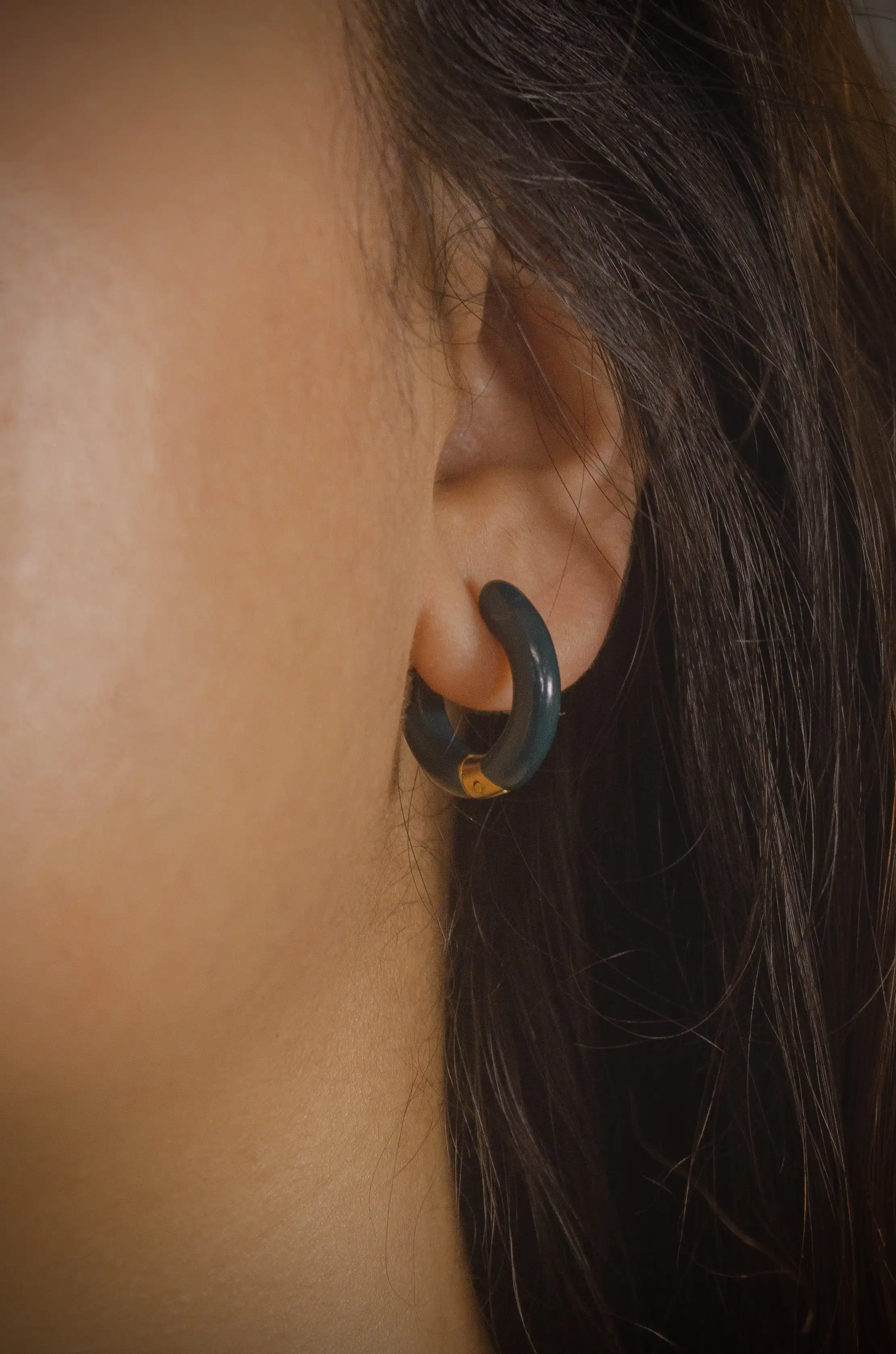Product image of Oil Drop Enamel Hoops