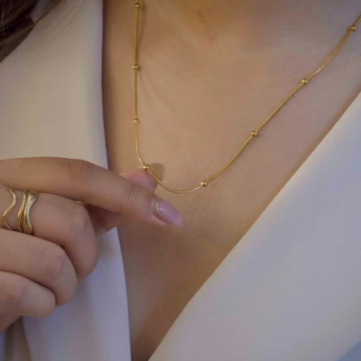 Beaded Snake Chain
