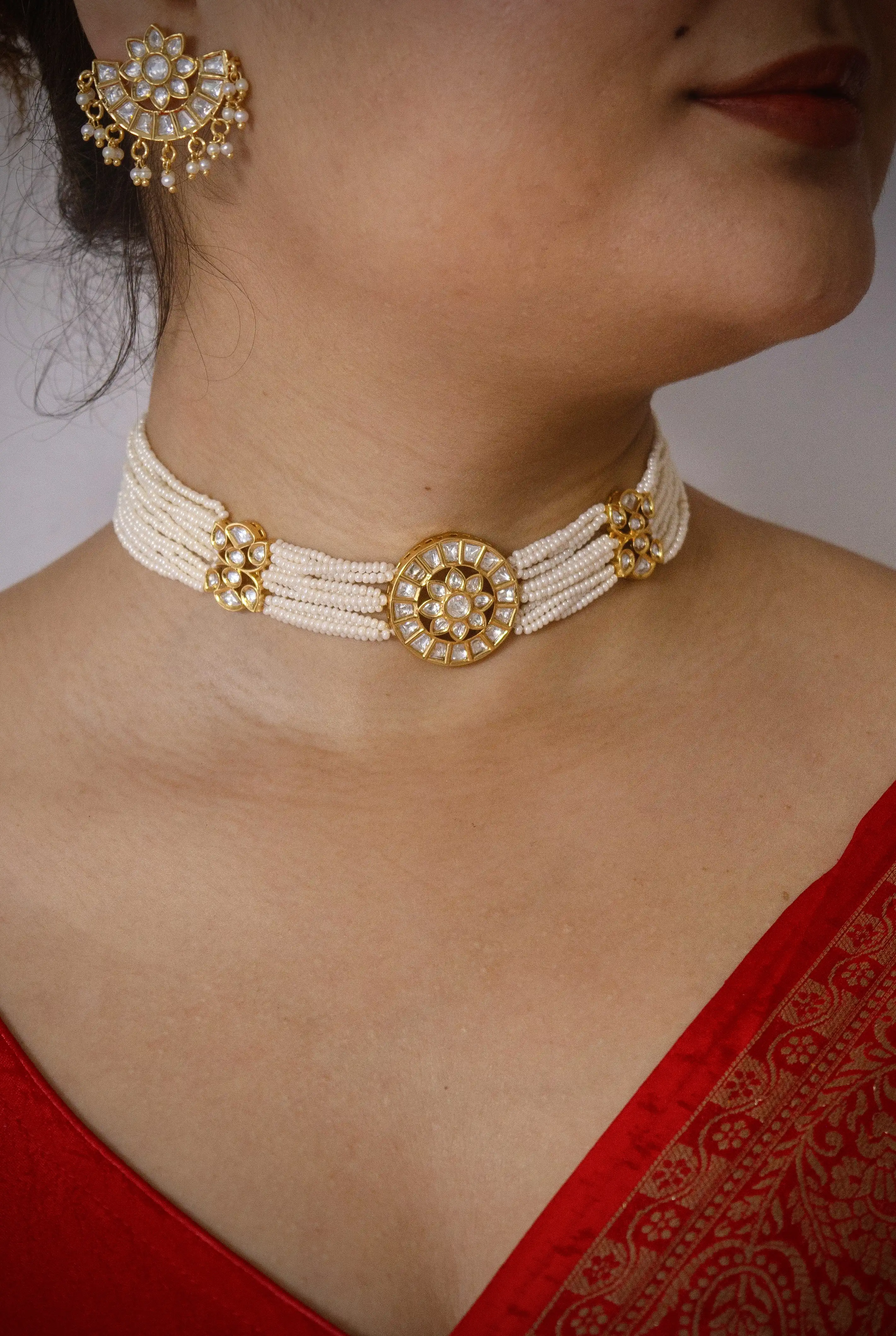 Product image of Kundan Choker Necklace Set