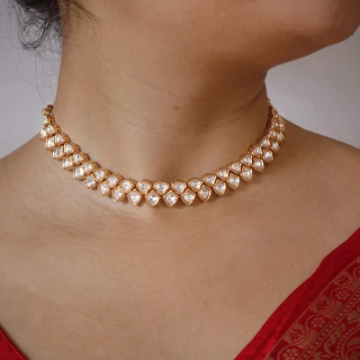 Image of Versatile Kundan Choker Necklace Set
