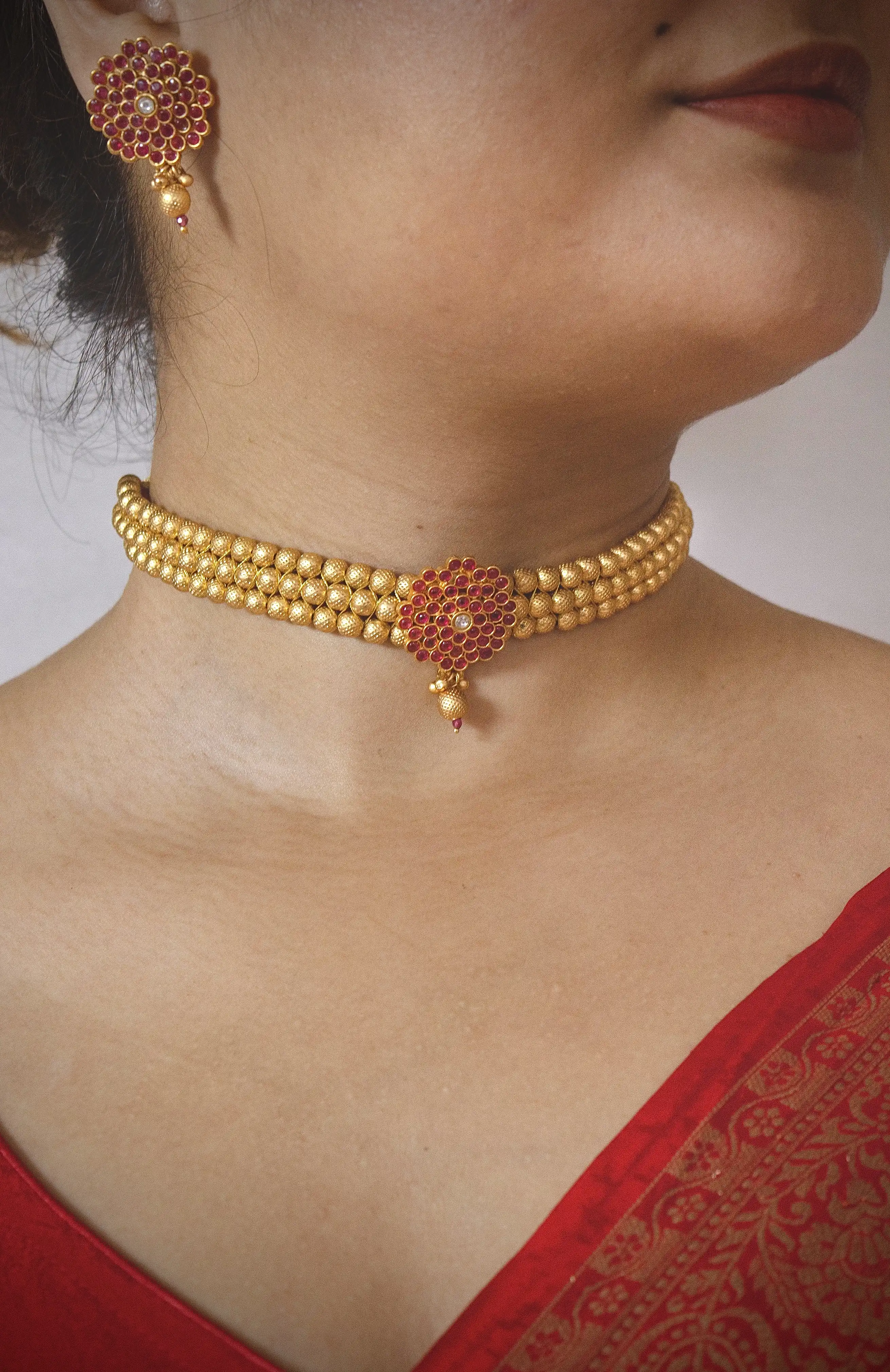 Product image of Antique Bandhai  Choker Necklace Set