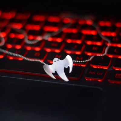 Silver Ghost Pendent/Charm